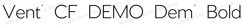 Venti CF DEMO Demi Bold字体转换